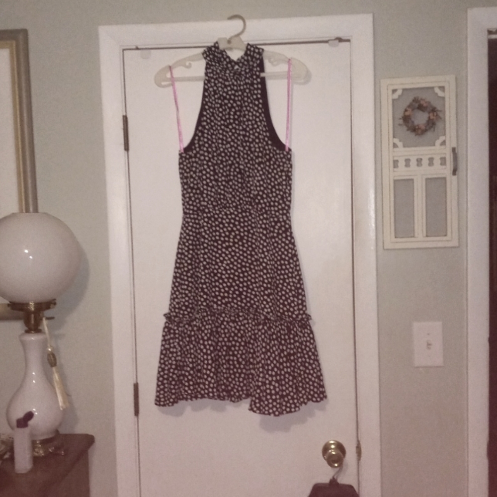 Navy blue polka dot betsey johnson dress Size 6